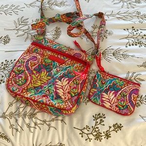 Vera Bradley crossbody and coin pouch